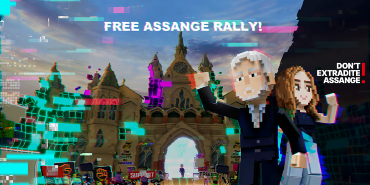Uma posição virtual para Julian Assange: comício político na sandbox – NFT News Today
