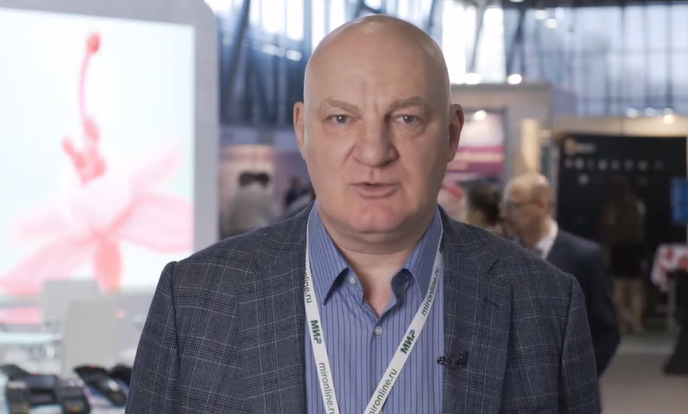 O presidente da Associação Russa de Criptomoedas e Blockchain (RACIB), Yuri Pripachkin.  (Fonte: Media Group PLUS/YouTube)