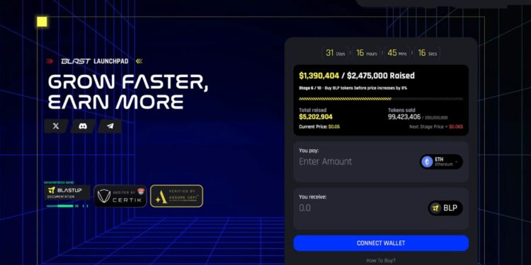 BlastUP ICO auditado pela CertiK levanta US$ 5 milhões – melhor novo token para assistir?