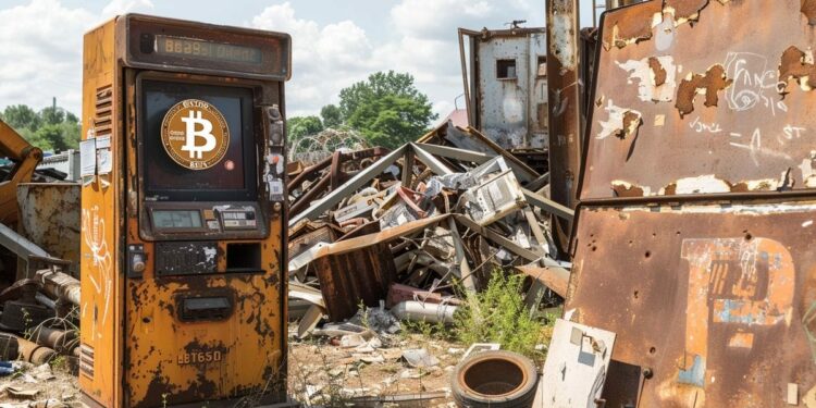 Declínio global de caixas eletrônicos Bitcoin, encerrando sequência de crescimento de 10 meses
