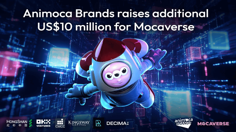 Animoca marca financiamento de US$ 10 milhões para Mocaverse