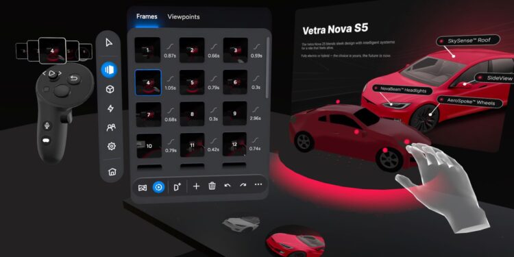 Ferramenta de prototipagem de design espacial ‘shapesxr’ adiciona poderosos recursos de animação