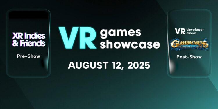 A VR Games Showcase começa às 12:00 ET com mais de 30 minutos de anúncios de jogos de VR para Quest, PSVR 2 e PC VR