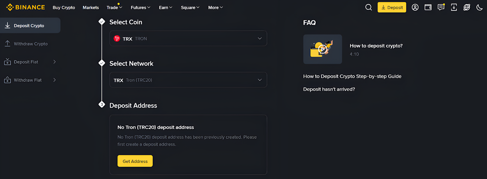 Generate a wallet address