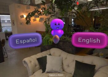 O aplicativo de aprendizagem de idiomas da Meta para Quest combina realidade mista e IA
