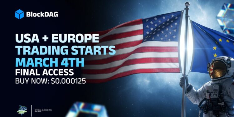 Os compradores correm para o BlockDAG antes que o preço de US$ 0,000125 termine em 4 de março