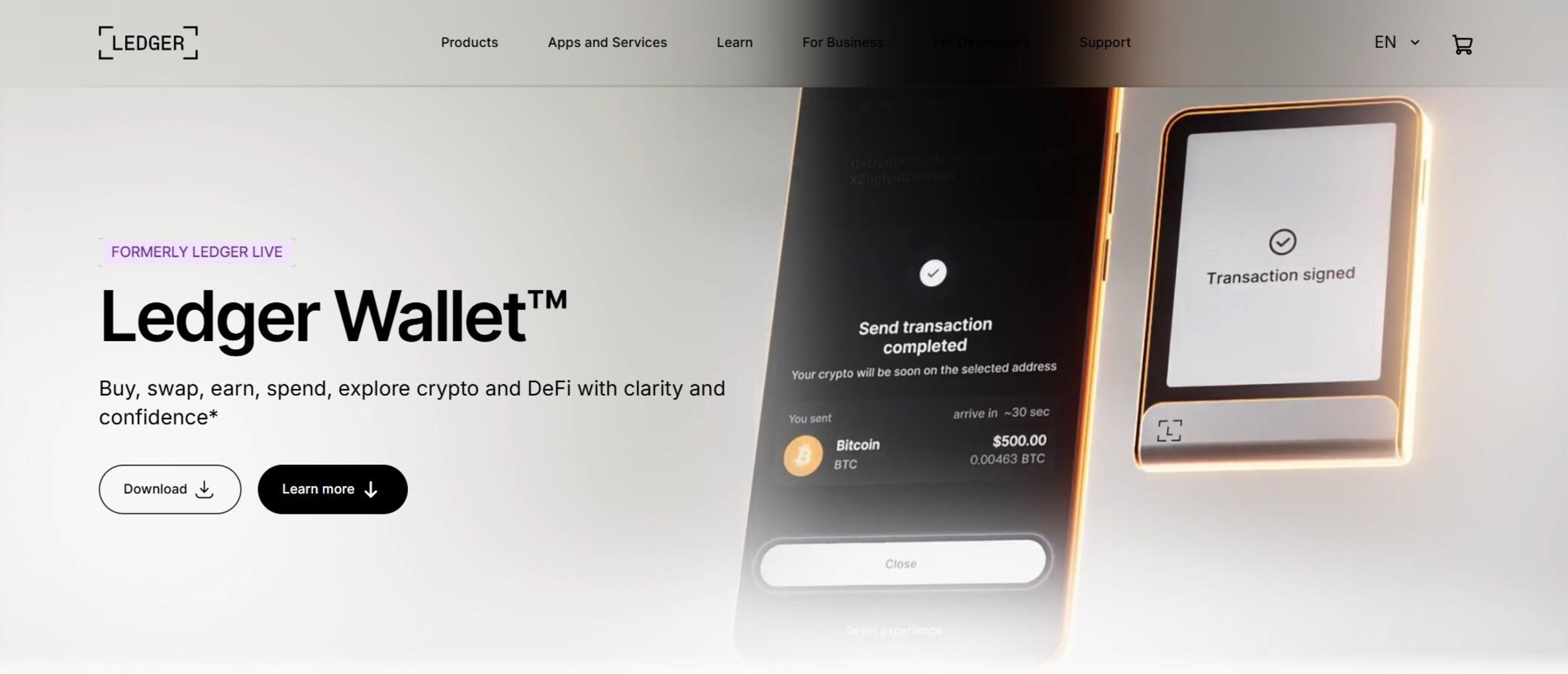 Ledger Wallet (Formerly Ledger Live) — Best Hardware Web3 Wallet