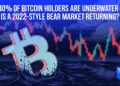 40% dos detentores de Bitcoin estão submersos – um mercado em baixa no estilo de 2022 está retornando?