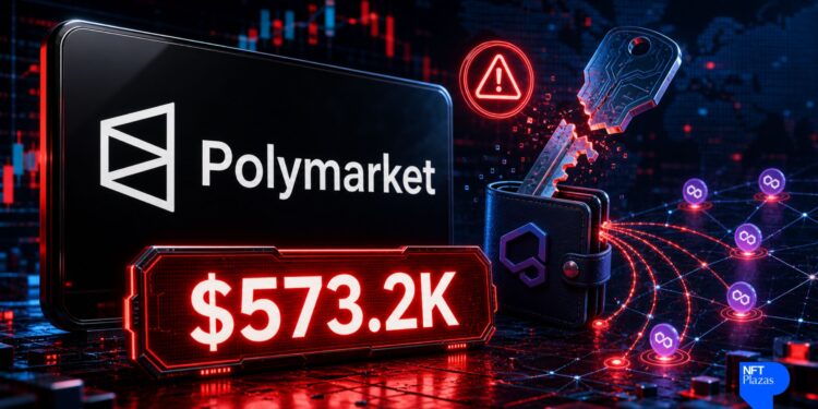 Polymarket afirma que US$ 573 mil foram transferidos após comprometimento da chave interna da carteira