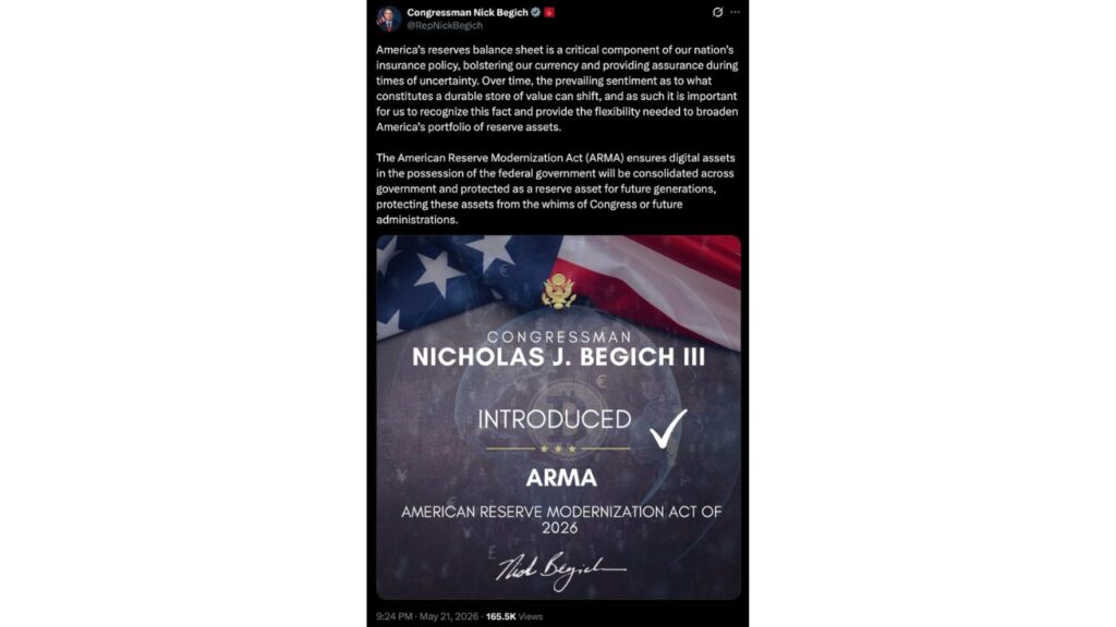 A introdução do projeto de lei ARMA