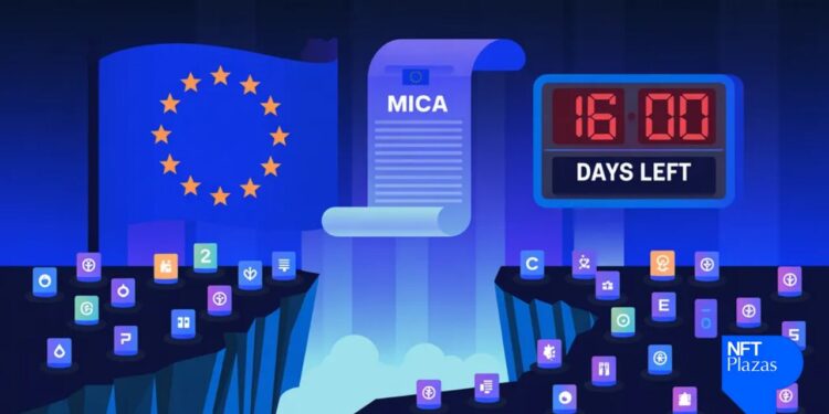 75% das empresas de criptografia na Europa enfrentam a saída à medida que o período de carência do MiCA se aproxima do fim