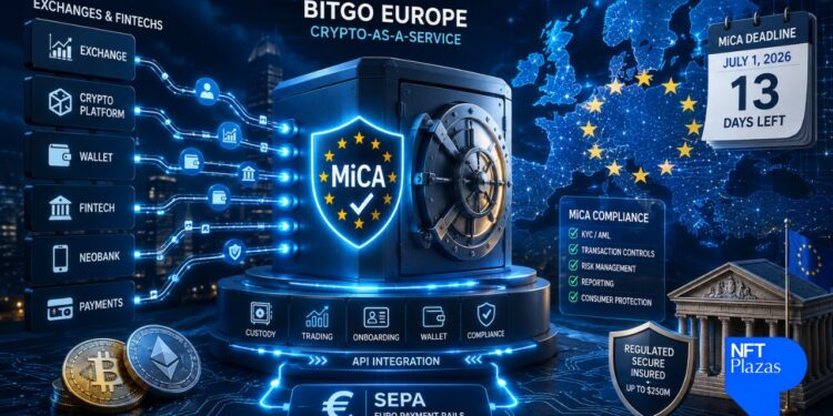 BitGo Europe lança plataforma de criptografia como serviço pronta para MiCA conforme o prazo da UE termina