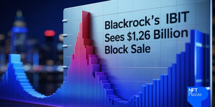 IBIT da BlackRock vê venda em bloco de US$ 1,26 bilhão em uma das maiores transações individuais do mercado de ETF Bitcoin