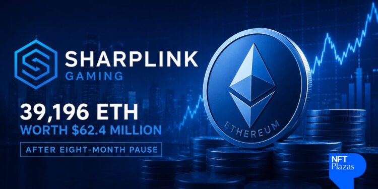 SharpLink compra 39.196 ETH no valor de US$ 62,4 milhões após pausa de oito meses