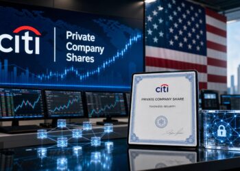 Citi lança recibos tokenizados para ações de empresas privadas