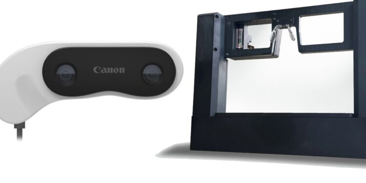 Canon revela dispositivo portátil de ressonância magnética conceitual, guia de ondas de vidro e software de colaboração