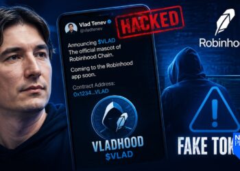 Conta X do CEO da Robinhood, Vlad Tenev, hackeada para falsificar o token ‘Vladhood’
