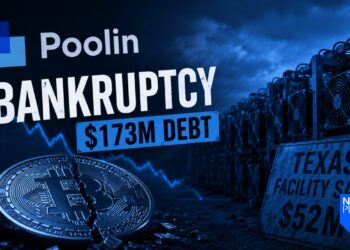 Pool de mineração de Bitcoin Poolin pede falência com dívida de US$ 173 milhões