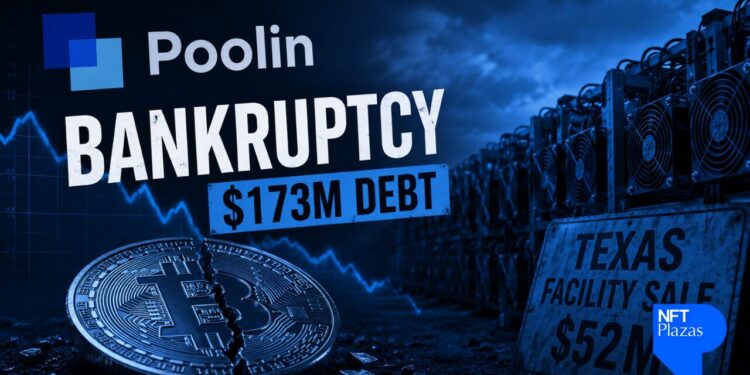 Pool de mineração de Bitcoin Poolin pede falência com dívida de US$ 173 milhões