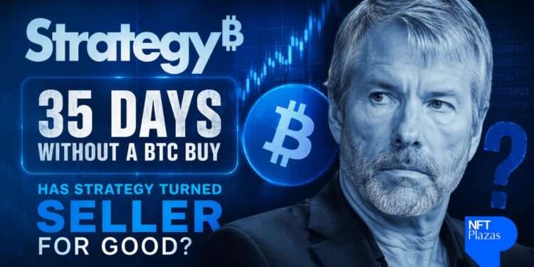 35 dias sem compra de Bitcoin por Saylor: a estratégia virou vendedora para sempre?